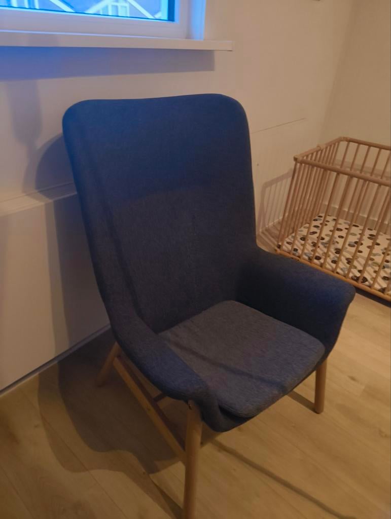 Ikea Vedbo fauteuil met hoge rugleuning, Ophalen of Verzenden, 50 tot 75 cm