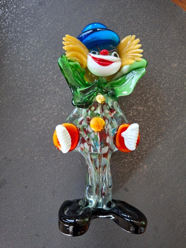clown van glas murano, Ophalen of Verzenden