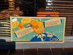 Orange Citron oud reclamebord 1947, Reclamebord, Gebruikt, ., Ophalen of Verzenden