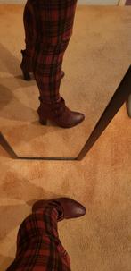 Rode Leren  Enkellaarsjes Maat 41 Alternative, Lage of Enkellaarzen, Manas, Nieuw, Ophalen of Verzenden