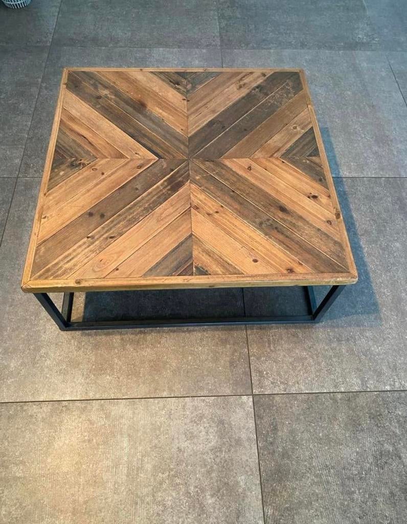 Salon tafel, Ophalen, 50 tot 100 cm, Vierkant, Zo goed als nieuw