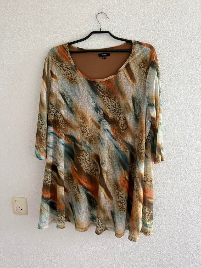 X-Two Schitterende tuniek/lange blouse maat 54, Ophalen of Verzenden, Zo goed als nieuw, Overige kleuren, Blouse of Tuniek