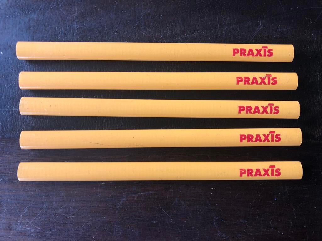 Nieuwe werk potloden van Praxis 5 stuks lengte bijna 18 cm, Sport en Fitness, Biljarten en Poolen, Ophalen of Verzenden, Zo goed als nieuw
