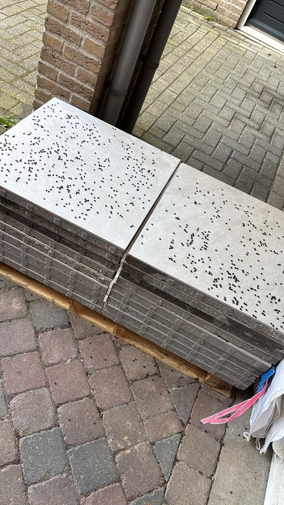 Redsun Creasun 3+1 tegel Bergamo Greige, Tuin en Terras, Tegels en Klinkers, Ophalen, Gebruikt, 5 tot 10 m², Beton
