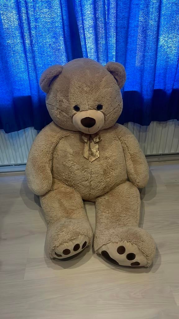 Mega grote teddybeer – 1,40 meter – super zacht & nieuw, Ophalen, Overige merken, Overige karakters, Beer