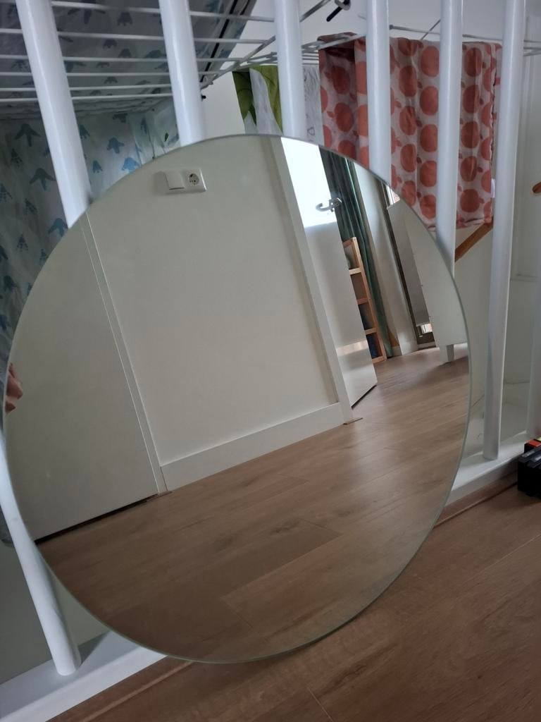 Ronde badkamerspiegel, Huis en Inrichting, Woonaccessoires | Spiegels, Ophalen, Rond, Nieuw, Minder dan 100 cm