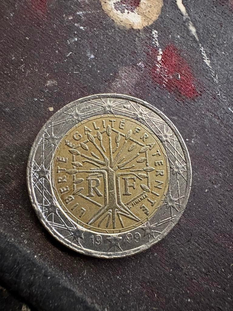 Zeldzaam 2 euromunt Frankrijk 1999, Ophalen of Verzenden, Frankrijk, 2 euro