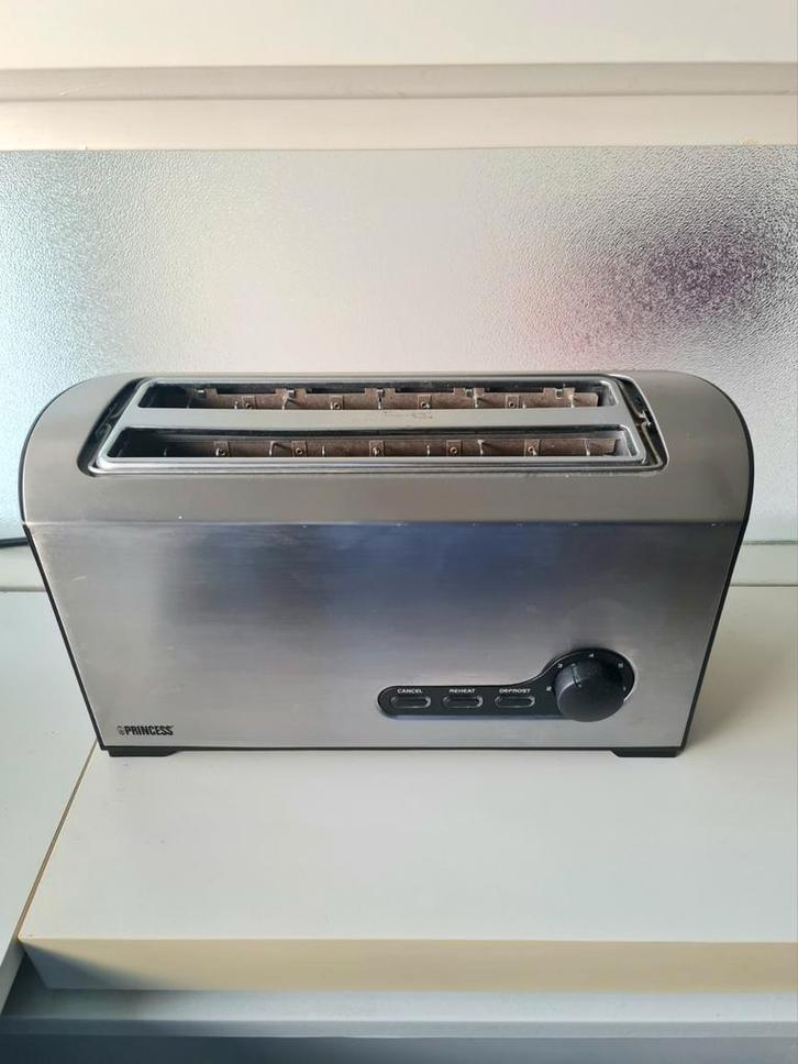 Princess Roma Long Slot Toaster, Witgoed en Apparatuur, Broodroosters, Zo goed als nieuw, Uitneembare kruimellade, Ophalen of Verzenden