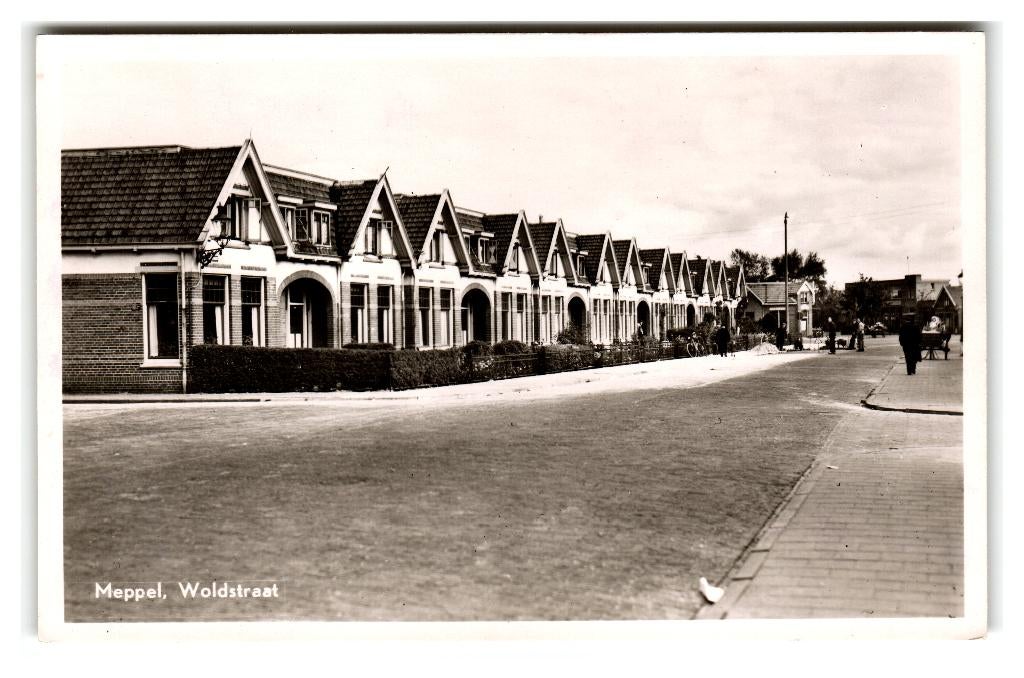 Meppel, Woldstraat, Verzenden, 1940 tot 1960, Ongelopen, Drenthe