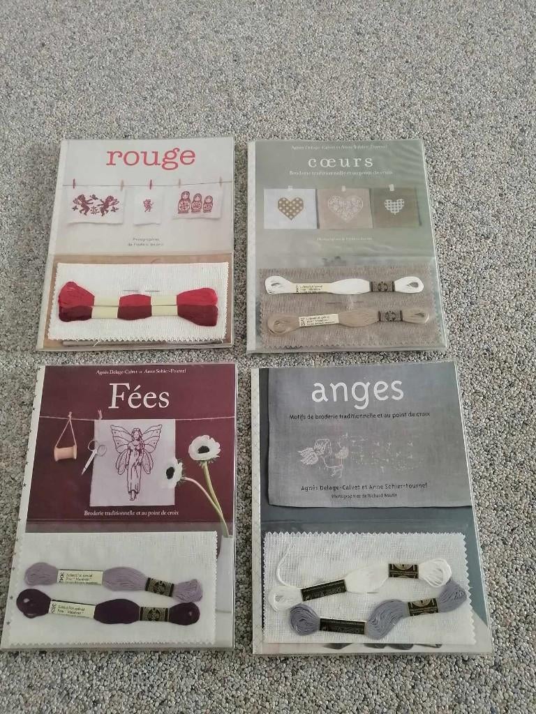 4 borduurpatroon boeken, Ophalen, Zo goed als nieuw, Handborduren, Patroon