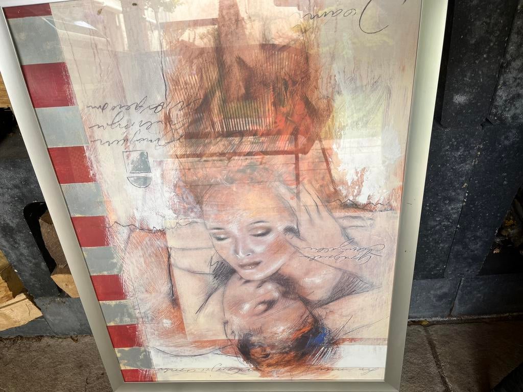 aluminium lijst met glas, Ophalen, Overige materialen, 125 cm of meer