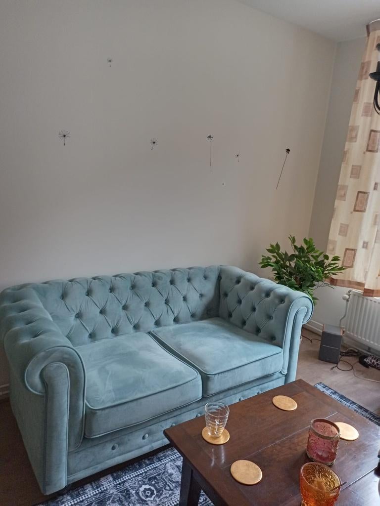 Chesterfield bank, Ophalen, 150 tot 200 cm, Chesterfield, Tweepersoons