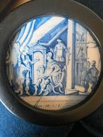 Zeldzame 18e Eeuwse Delfts Blauwe Bijbelse Tegel, Antiek en Kunst, Ophalen of Verzenden