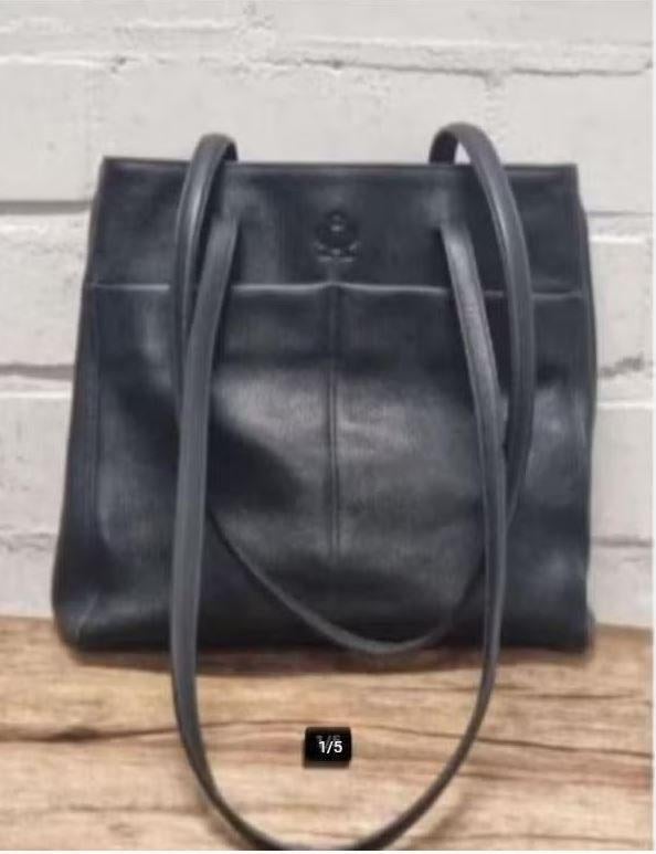 Nobody Handbags Belgium - Prachtige leren schoudertas - ZGAN, Schoudertasje, Zwart, Ophalen of Verzenden, Zo goed als nieuw
