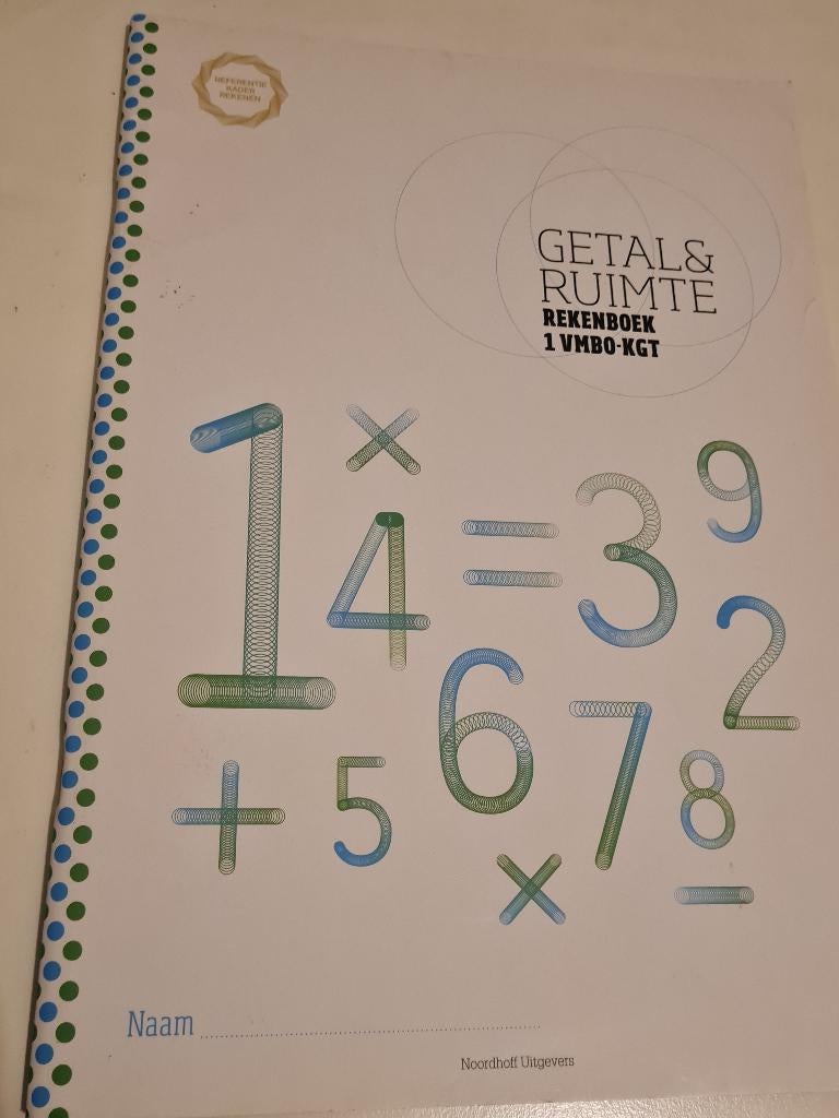 Getal & Ruimte 1 vmbo-kgt, VMBO, Nieuw, L. A. Reichard, Wiskunde A