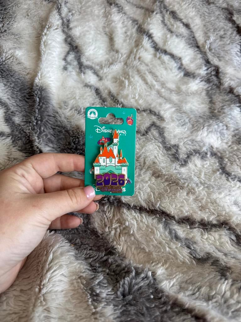Disney Pin Kasteel 2026 Disneyland Parijs, Ophalen of Verzenden, Overige figuren, Nieuw, Overige typen