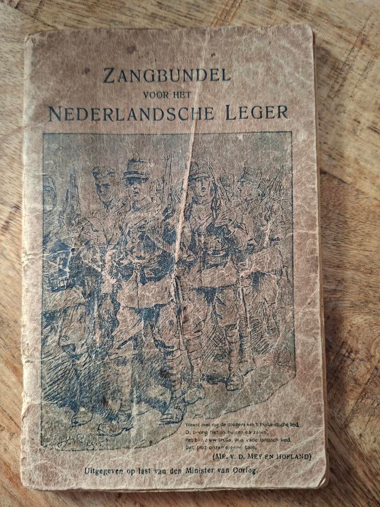 Zangbundel voor het Nederlandse Leger 1928, Ophalen of Verzenden, Landmacht, Voor 1940, Onbekend