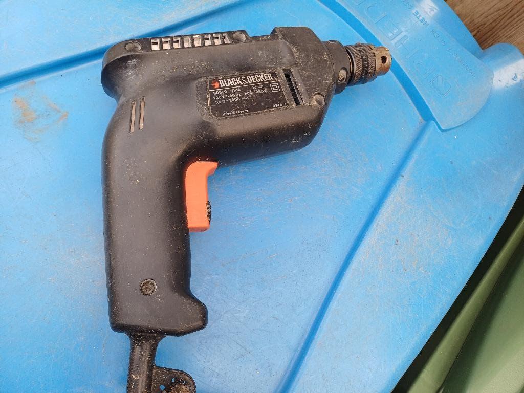 Black & Decker klopboormachine BD559; 380W;, Gebruikt, Minder dan 400 watt, Variabele snelheid, Ophalen