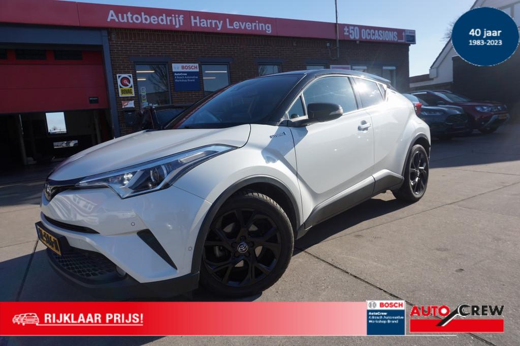 TOYOTA C-Hr 1.8 Hybrid 122pk CVT Black Edition Leer Camera J, 4 cilinders, Wit, 75 €/maand, 26 km/l