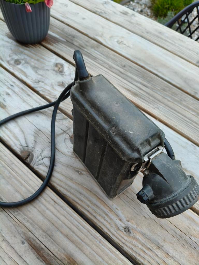 Vintage Accu Mijnlamp - Authentiek, Antiek en Kunst, Antiek | Lampen, Ophalen of Verzenden