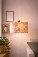 Nieuwe lampenkap koraal print terra wit 20x30 cm, Wit, Rond, Nieuw, Ophalen of Verzenden