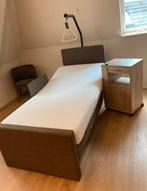 Zorgbed Boxspring 200cm lang 100cm breed, Ophalen, 100 cm, Eenpersoons, Bruin