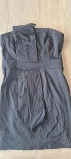 Vanilla zwarte strapless cocktail dress / jurkje, mt 38, Maat 38/40 (M), Vanilia, Zwart, Ophalen of Verzenden