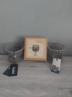 Nieuw Gusta Windlicht - Sfeervolle Verlichting, Nieuw, Ophalen of Verzenden, Metaal, Grijs