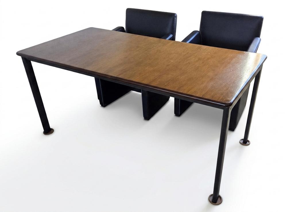Tafel / vergadertafel notenhout 160x80x73, Huis en Inrichting, Bureaus, Ophalen, Gebruikt