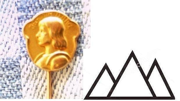 DAS SPELD BROCHE V JEANNE D ARC VERGULD. SIERAAD ART NOUVEAU, Sieraden, Tassen en Uiterlijk, Antieke sieraden, Broche, Overige materialen