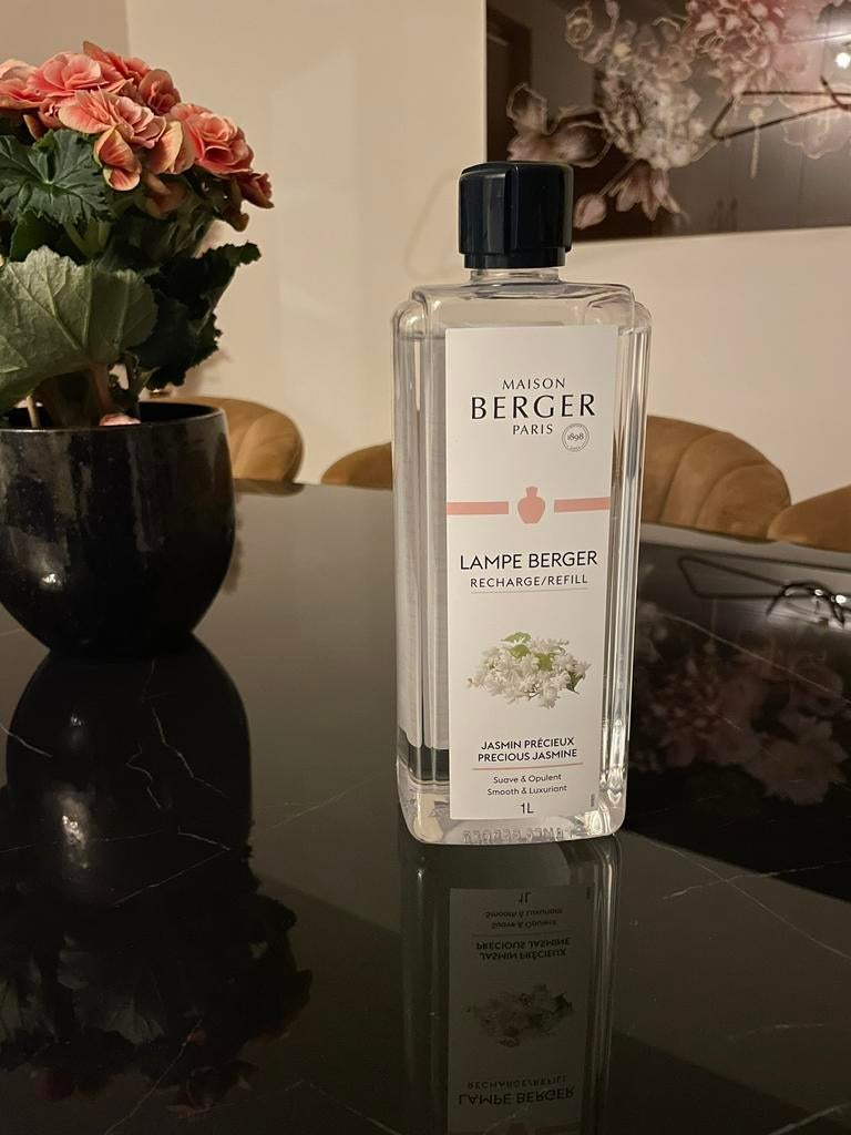 Lampe Berger Jasmijn Precieux navulling 1 liter - NIEUW, Ophalen of Verzenden, Nieuw, Overige materialen, Minder dan 25 cm