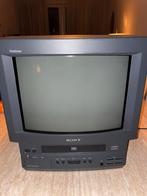Sony Trinitron TV met ingebouwde VHS speler, Audio, Tv en Foto, Vintage Televisies, Ophalen, Gebruikt, 40 tot 60 cm, Sony