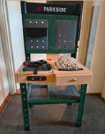 Parkside werkbank met gereedschap en onderdelen, Ophalen of Verzenden, Gebruikt, Jongen of Meisje