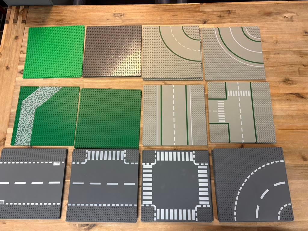 Lego grondplaten wegplaten 47 stuks, Ophalen of Verzenden, Gebruikt