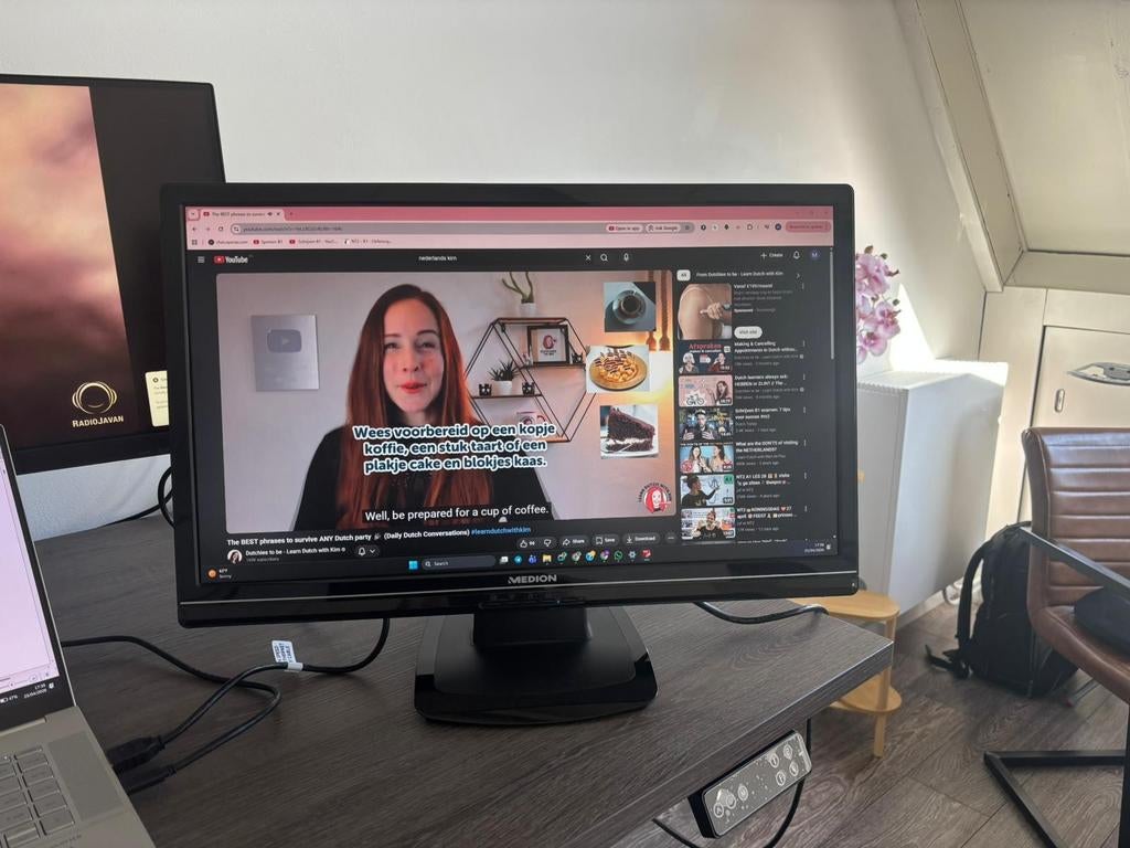 Medion 23.6 inch Monitor - HDMI, Computers en Software, Monitoren, HDMI, Medion, Ophalen of Verzenden, Overige typen