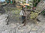 Gietijzer onderdelen voor tuinbank, Tuin en Terras, Ophalen, Gebruikt, Overige materialen, 2 zitplaatsen