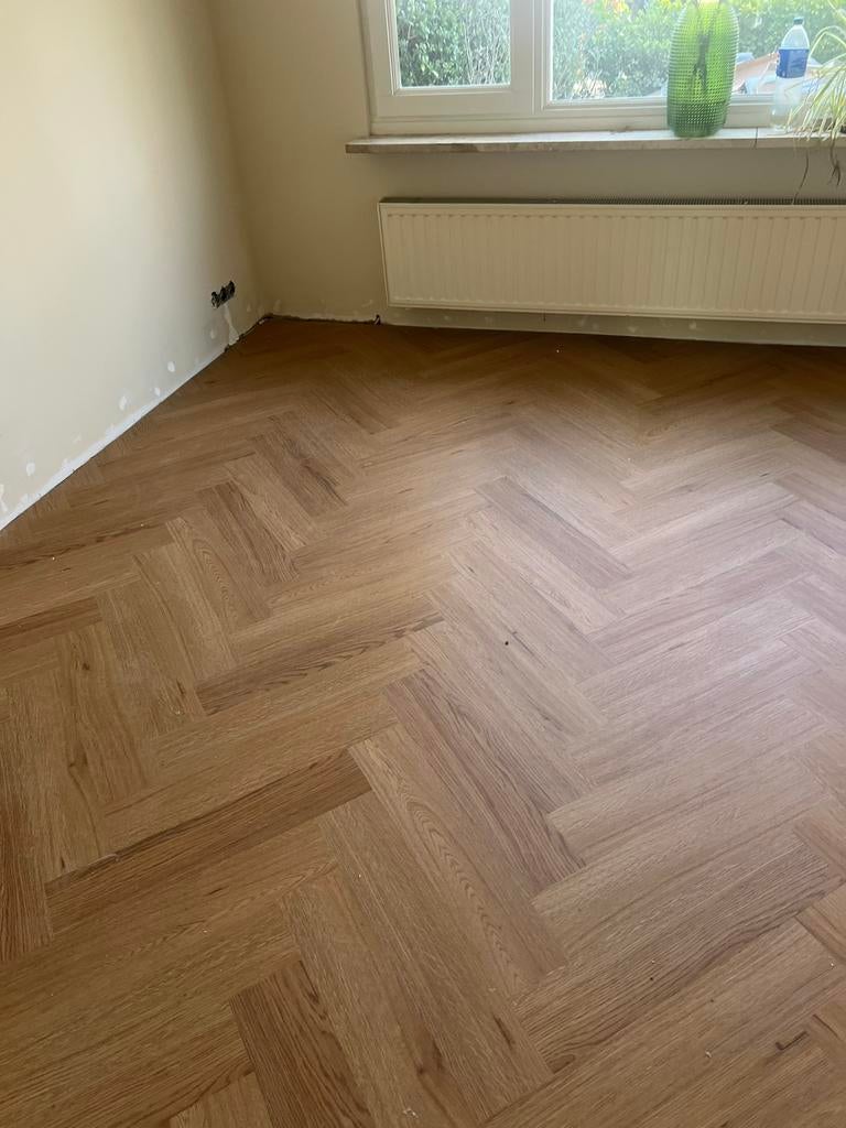 30m2 pvc click visgraat mat warm eiken, Ophalen, Nieuw, 25 tot 50 m²