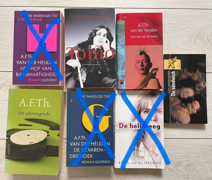 4 boeken van A. F. Th. van der Heijden, Boeken, Literatuur, Gelezen, Nederland, Ophalen of Verzenden