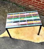 Vintage tegeltafel salontafel, Huis en Inrichting, Tafels | Salontafels, Ophalen, 100 tot 150 cm, 50 tot 100 cm, Minder dan 50 cm