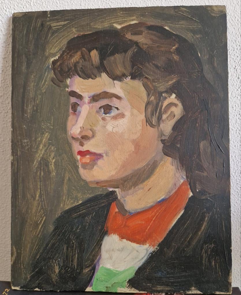 Schilderij Henk van Leeuwen vo, Antiek en Kunst, Ophalen of Verzenden