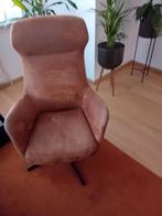 Draaifauteuil cognac kleurig, Huis en Inrichting, Fauteuils, Ophalen, Overige materialen, Gebruikt, 75 tot 100 cm