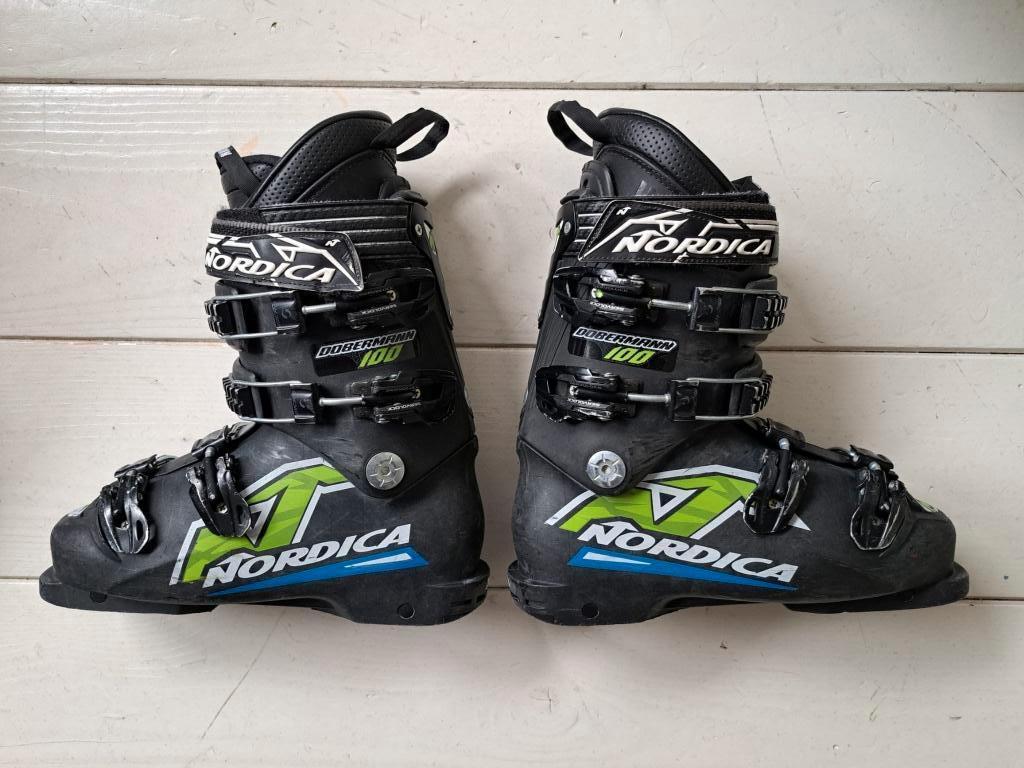 Nordica Dobermann skischoen maat 7-7½, Gebruikt, 100 tot 140 cm, Schoenen, Ophalen of Verzenden