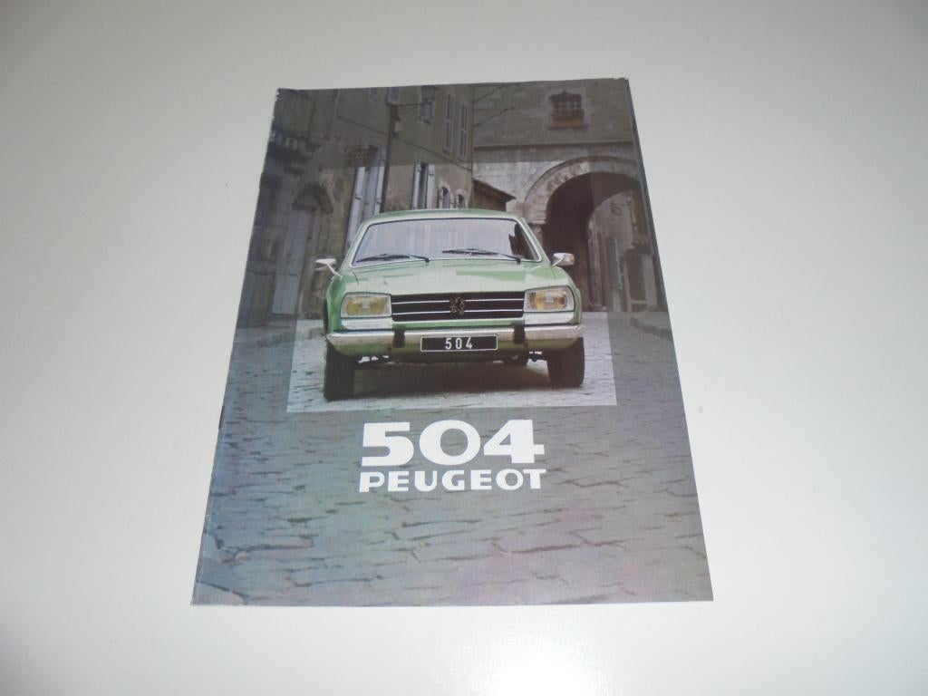 brochure Peugeot 504 Break/Familiale  1980, Ophalen of Verzenden, Zo goed als nieuw, Peugeot