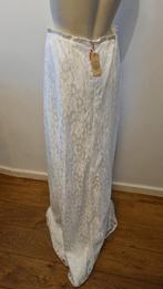 Witte kanten onderrok/maxi rok, maat M/38, Maat 38/40 (M), Wit, Nieuw, Ophalen of Verzenden
