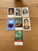 7 OUDE RELIGIEUZE PRENTJES, Ophalen of Verzenden, Zo goed als nieuw, Kaart of Prent, Christendom | Katholiek