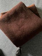 Wollen deken, Ophalen, Gebruikt, Bruin, Tweepersoons