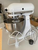 Kitchenaid keukenmachine Classic Wit met pastapers, Witgoed en Apparatuur, 4 liter of meer, Ophalen, Gebruikt, 3 snelheden of meer