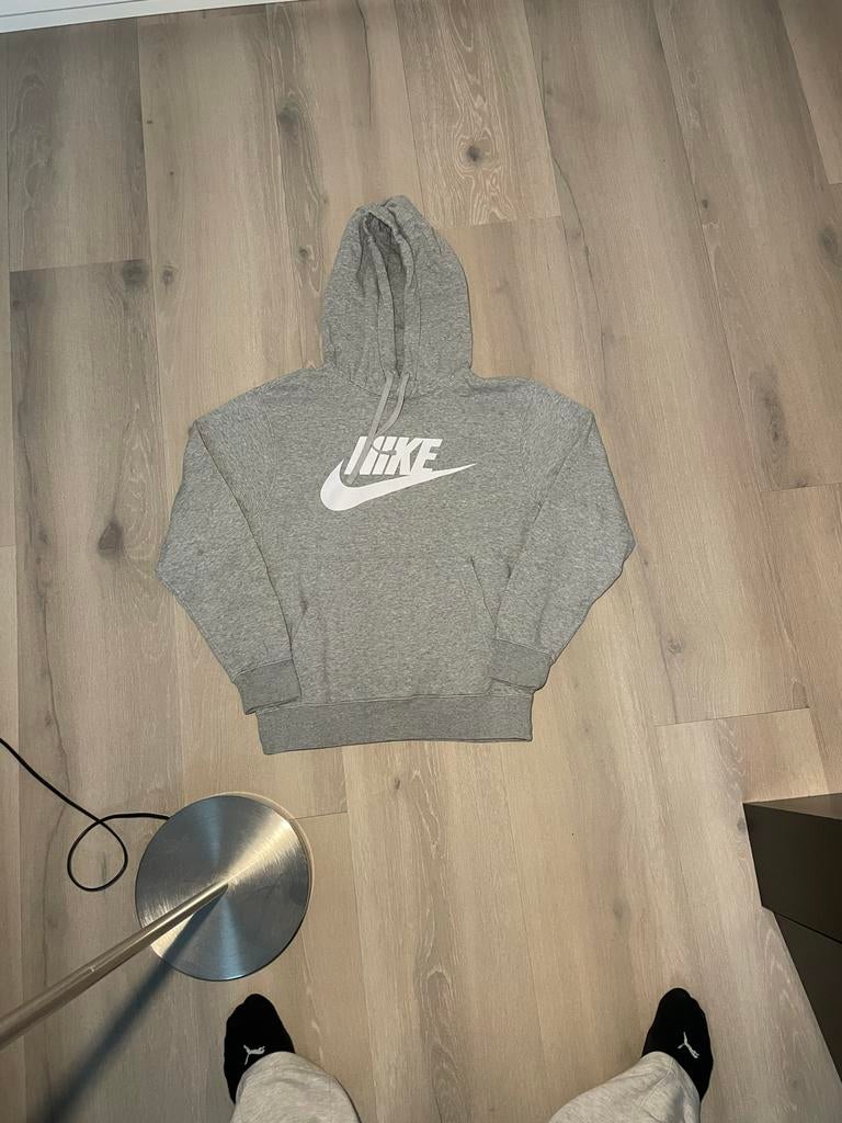 Nike fleece trui grijs, Ophalen of Verzenden, Zo goed als nieuw, Maat 46 (S) of kleiner, Grijs