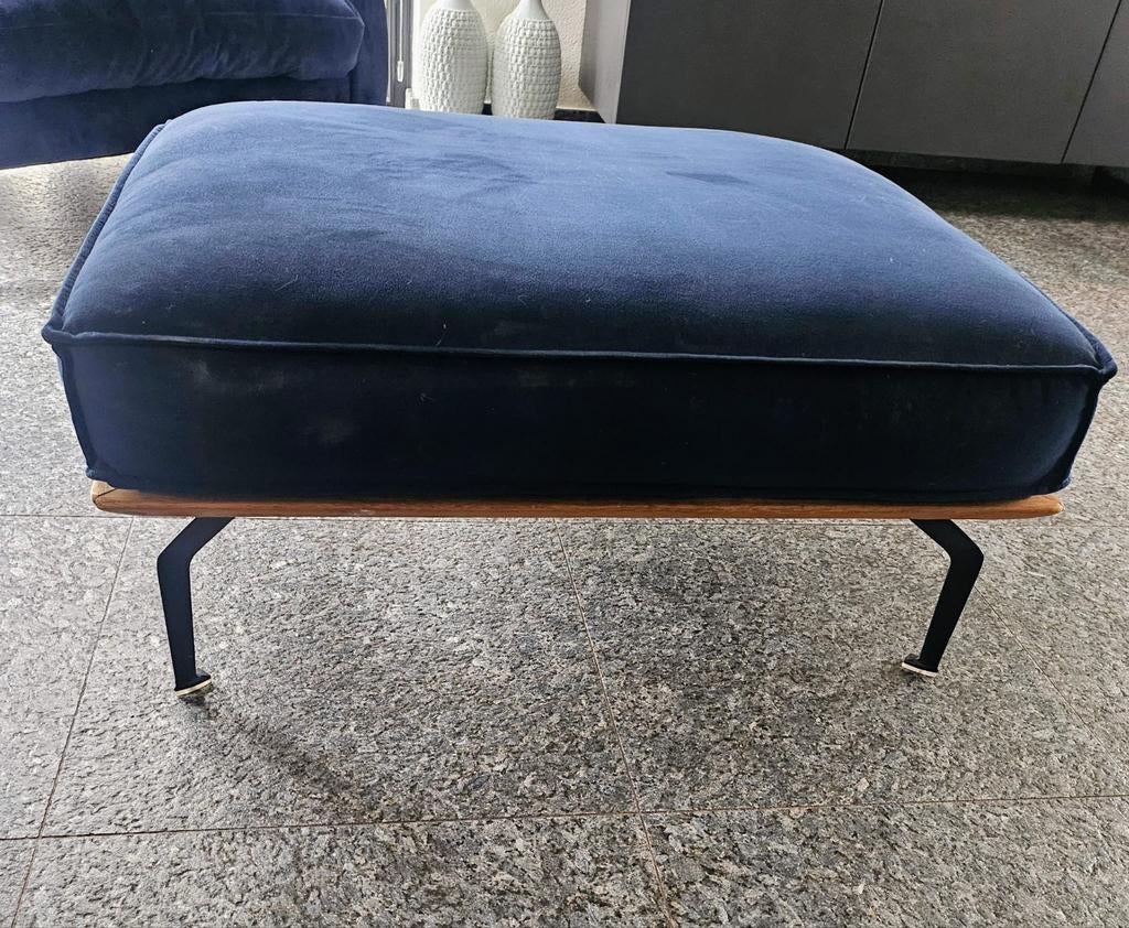 Poef blauw, Ophalen, Minder dan 50 cm, Gebruikt, Minder dan 50 cm