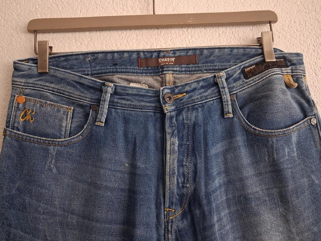 Chasin' Matray Tapered Fit Jeans W31/L32, Kleding | Heren, Spijkerbroeken en Jeans, Chasin', Blauw, W32 (confectie 46) of kleiner